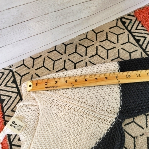 ROXY CHUNKY STRIPED SWEATER, SZ LARGE - Picture 10 of 13